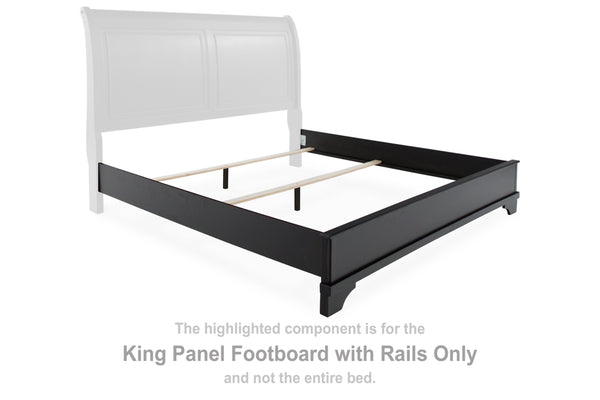 Chylanta King Panel Footboard with Rails
