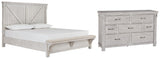 Brashland California King Panel Bed with Dresser