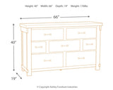 Brashland Queen Panel Bed with Dresser