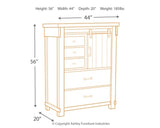 Brashland Queen Panel Bed with Mirrored Dresser and Chest