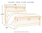 Brashland King Panel Bed with Dresser