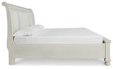 Robbinsdale California King Sleigh Bed with Storage with Mirrored Dresser