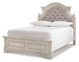 Realyn Full Panel Bed with Mirrored Dresser, Chest and 2 Nightstands