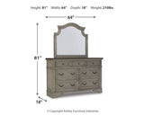 Lodenbay Queen Panel Bed with Mirrored Dresser