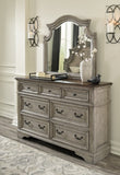 Lodenbay California King Panel Bed with Mirrored Dresser