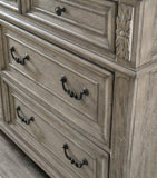 Lodenbay California King Panel Bed with Mirrored Dresser and 2 Nightstands