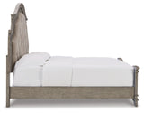 Lodenbay California King Panel Bed with Mirrored Dresser and 2 Nightstands