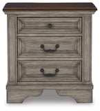 Lodenbay California King Panel Bed with Mirrored Dresser and 2 Nightstands