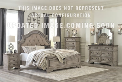 Lodenbay Queen Panel Bed with Mirrored Dresser, Chest and 2 Nightstands