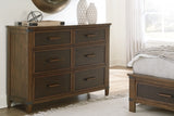 Wyattfield King Panel Bed with Dresser