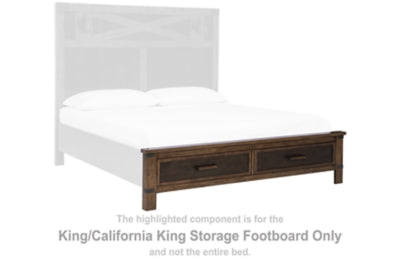 Wyattfield King/California King Storage Footboard