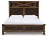 Wyattfield King Panel Bed with Storage