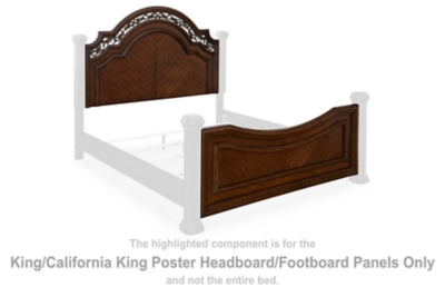 Lavinton King/California King Poster Headboard/Footboard Panels