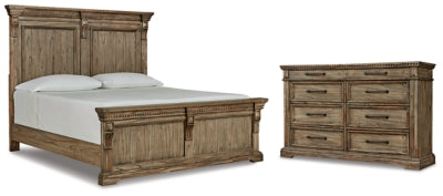 Markenburg California King Panel Bed with Dresser