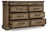 Markenburg California King Panel Bed with Dresser