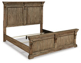 Markenburg King Panel Bed with Mirrored Dresser