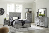 Russelyn Queen Storage Bed with Mirrored Dresser, Chest and 2 Nightstands