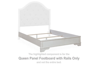 Brollyn Queen Panel Footboard with Rails