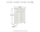 Kanwyn King Panel Bed with Storage with Mirrored Dresser, Chest and Nightstand