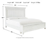 Kanwyn Queen Panel Bed with Storage with Mirrored Dresser, Chest and 2 Nightstands