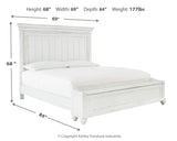 Kanwyn Queen Panel Bed with Storage with Mirrored Dresser, Chest and 2 Nightstands