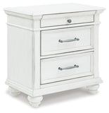 Kanwyn Queen Panel Bed with Mirrored Dresser and 2 Nightstands