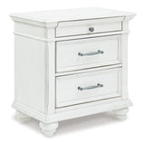 Kanwyn Queen Panel Bed with Mirrored Dresser, Chest and 2 Nightstands