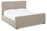 Dakmore California King Upholstered Bed with Dresser