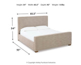 Dakmore King Upholstered Bed with Dresser