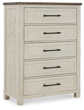 Brewgan King Panel Storage Bed with Mirrored Dresser and Chest