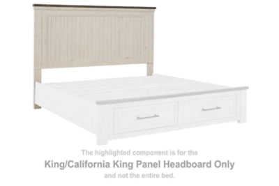 Brewgan King/California King Panel Headboard with Roll Slats