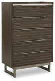 Arkenton California King Panel Bed with Mirrored Dresser, Chest and Nightstand