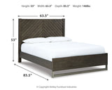 Arkenton Queen Panel Bed with Mirrored Dresser