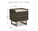 Arkenton King Panel Bed with Mirrored Dresser, Chest and Nightstand