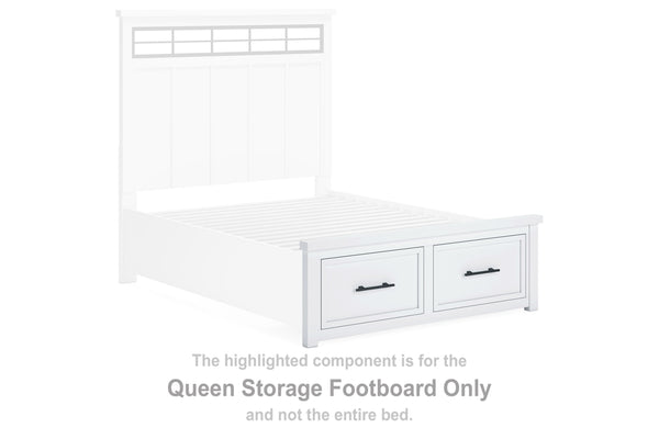 Ashbryn Queen Storage Footboard