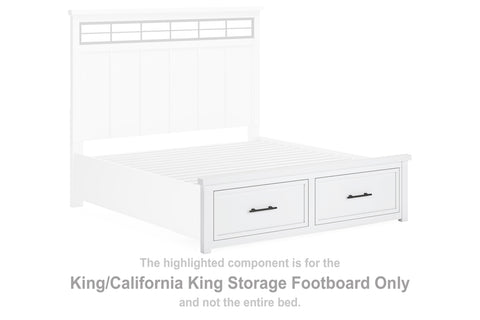 Ashbryn King/California King Storage Footboard
