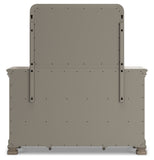Lexorne Queen Sleigh Bed with Mirrored Dresser, Chest and 2 Nightstands