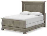 Lexorne Queen Sleigh Bed with Mirrored Dresser