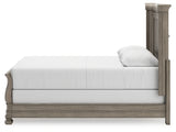 Lexorne Queen Sleigh Bed with Mirrored Dresser