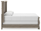 Lexorne Queen Sleigh Bed with Mirrored Dresser, Chest and 2 Nightstands