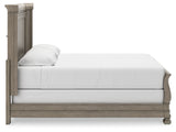 Lexorne King Sleigh Bed with Mirrored Dresser