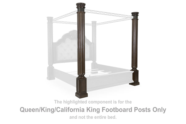 Maylee Q/K/CK Footboard Posts