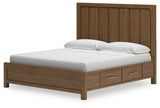 Cabalynn California King Panel Bed with Storage