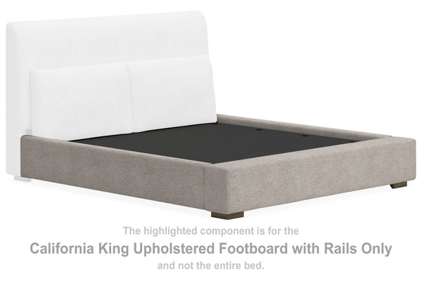 Cabalynn California King Upholstered Footboard with Rails