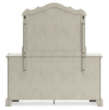Arlendyne Queen Upholstered Bed with Mirrored Dresser, Chest and Nightstand