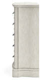 Arlendyne Queen Upholstered Bed with Mirrored Dresser, Chest and Nightstand