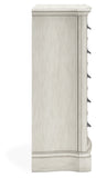 Arlendyne California King Upholstered Bed with Mirrored Dresser and Chest
