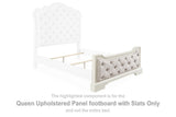 Arlendyne Queen Upholstered Panel footboard with Slats