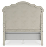 Arlendyne King Upholstered Bed with Mirrored Dresser, Chest and Nightstand