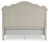 Arlendyne King Upholstered Bed with Mirrored Dresser